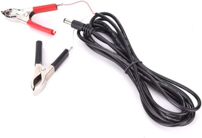 Male naar Krokodillenklem Draad 2 Stuks Plug Connector voor LED Monitor Camera's, LCD Schermen, DVD en Auto Opladers - 3 Meter 12V/24V Draad met PVC Vlamdovende Plastic