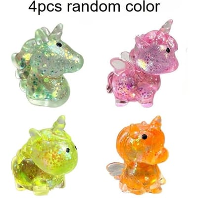 Glitter Stressbal Mini Eenhoorn Squishy Speelgoed Zacht Maltose Sensorisch Fidget Speelgoed Antistress Bal Voor Vrienden En Volwassenen Cadeaus