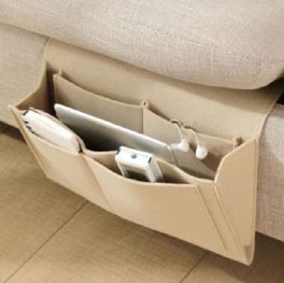 CHPN - Bedside pocket - Bank organiser - Bankorganizer - Beige - Opbergzak - Nachtkastje - Bankopberger