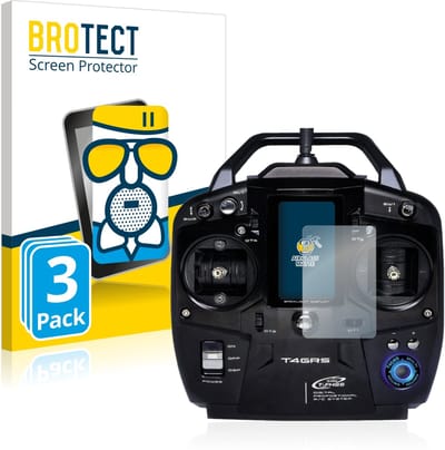 BROTECT - Screenprotector voor Futaba T4GRS - Folie Beschermfolie Beschermglas matte 3 Stuks