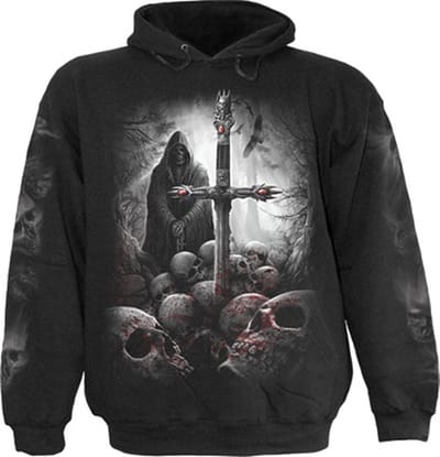 Spiral Hoodie/trui -S- SOUL SEARCHER Zwart