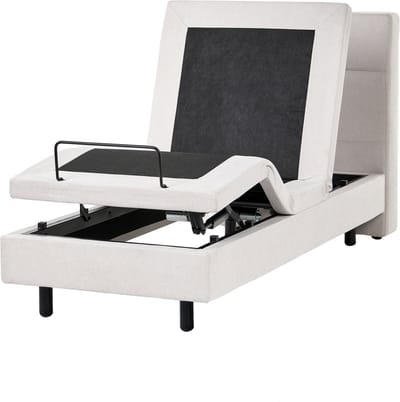 VICEROY - Eenpersoonsbed - Lichtbeige - 80 x 200 cm - Polyester