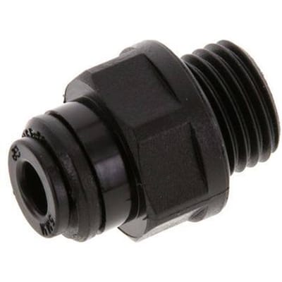 5mm x G1/4'' POM Insteekfitting buitendraad NBR [5 Stuks]