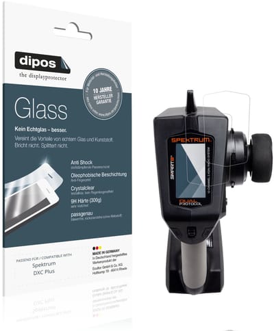 dipos – 2x Pantserfolie geschikt voor Spektrum DXC Plus | 9H Screenprotector