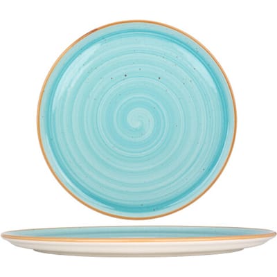 Bonna Pizzabord - Aqua - Porselein - 32 cm - set van 2