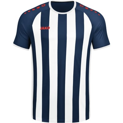 Jako Inter Shirt Korte Mouw Heren - Flame / Wit / Navy | Maat: S