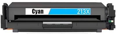 Toner geschikt voor HP 213X | 1x Cyaan geschikt voor HP Color Laserjet Enterprise 5700 dn - 6700 dn - 6701 dn - MFP 5800 dn - MFP 5800 f - MFP 6800 dn - Flow MFP 5800 zf - Flow MFP 5800 zfw+ - Flow MFP 6800 zf