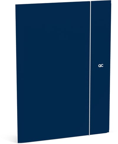 QC COLOUR Elastomap A4 - marineblauw