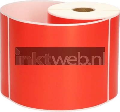FLWR - Verzendetiketten / 102 x 150 / 300 labels / Rood - Geschikt voor Zebra