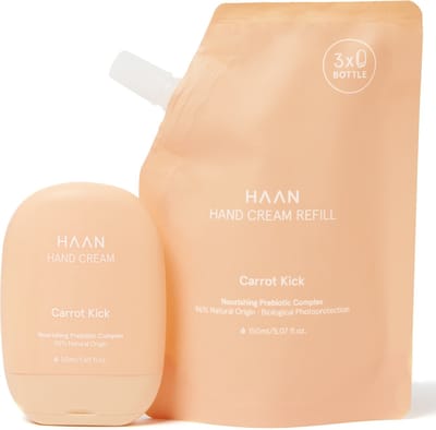 HAAN Handcrème + Refill Carrot Kick - Navulzak - Navulling - 50ml/150ml