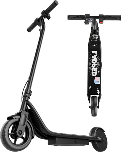 Stay-on Ladped Zwart - Elektrische kinderstep - 15km/h - Max. 15 km - NL handleiding