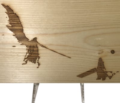 CharredArt - Houten Bord FF7 Sephiroth vs Cloud | Hout kunst - Huis decoratie woonkamer - Wanddecoratie accessoires - Kamer interieur decoraties