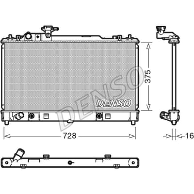 Radiator, motorkoeling DENSO DRM44029
