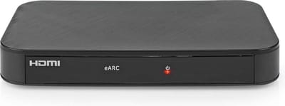 Nedis Digitale Audioconverter - 2-wegs - Ingangen audio / video / data: DC Power / 1x HDMI Input - Uitgangen audio / video / data: 2x HDMI Output - Automatisch - Antraciet