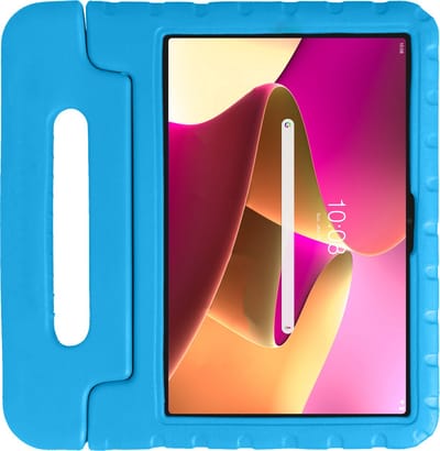 Hoes - Geschikt voor Lenovo Tab M10 Plus (3e / 3rd Generatie) - Kinderhoes Shockproof Bumper - Kidsproof Case - Tablet Hoesje - Kinder Hoesje Cover - Blauw