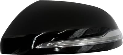 BILMAX Linker Buitenspiegelkap met Richtingaanwijzer voor Mercedes-Benz Vito (W447) 2015–2025, Piano Zwart (Bestuurderszijde)