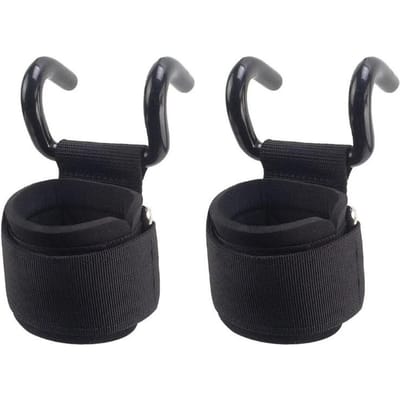 1 Stuks Gewichtheffen Haak Grips Met Polsbanden Sportschool Hand Bar Strap Voor Pull Ups Power Lift Handschoenen Fitness Training