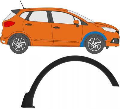 Spatbord sierlijst wielkast voor Renault Captur 2013-2020 / Rechts
