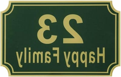 Huisnummer Plaat - Adresbord Deur - Huis Herkenning - Waterdicht Duurzaam - 215x150mm - Zwart