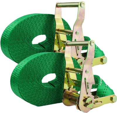 2x TrutzHolm® Ratelsjorband Spanband 1-delig 6m 2t 2tot 2000kg TÜV/GS GREEN