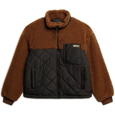 Superdry - Workwear Hybride jas van fleece - Dames - Buitenjassen