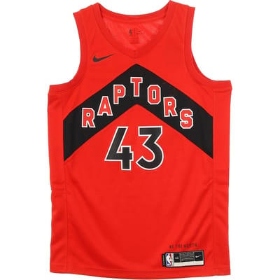 Basketbaltanktop voor heren Nba Swingman Jersey Icon Edition 2020 nr. 43 Pascal Siakam Torrap University rood