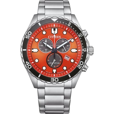 Citizen OF Sporty Aqua AT2560-84X Horloge - Staal - Zilverkleurig - Ø 43 mm
