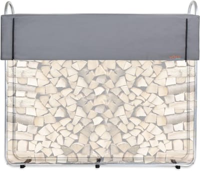 CCLIFE Firewood Rack Outdoor Stacking Aid for Firewood Firewood Rack 0.37 m³ 0.62 m³ 0.84 m³ 1.1 m³ Metal Firewood Stacking Aid for Outdoor Use Galvanized Iron