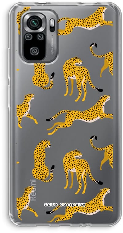 Case Company® - Hoesje geschikt voor Xiaomi Redmi Note 10S hoesje - Luipaard - Soft Cover Telefoonhoesje - Bescherming aan alle Kanten en Schermrand
