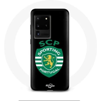 Samsung Galaxy S20 Ultra hoesje scp sportieve portugal zwarte achtergrond