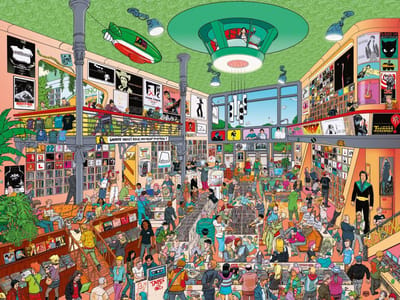 Heye puzzel Record Store 1500 stukjes - cartoon puzzel volwassenen.