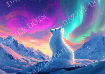 Diamond Painting - 7015 Aurora Guardian - De bewakers van de Aurora Borealis - Letistitch (53.5 x 38) vierkante steentjes