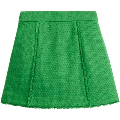 Boden Tweed Interest Mini Green Größe: 22 | Miniröcke Outlet | Damen | Grün