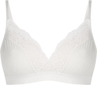 Hunkemöller Dames Lingerie Voorgevormde bh zonder beugel Sophie - Wit - maat E85