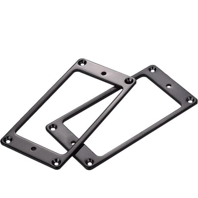 2 stuks Pickup Montage Ringen voor Humbucker Pickups Cover Frame Set zwart