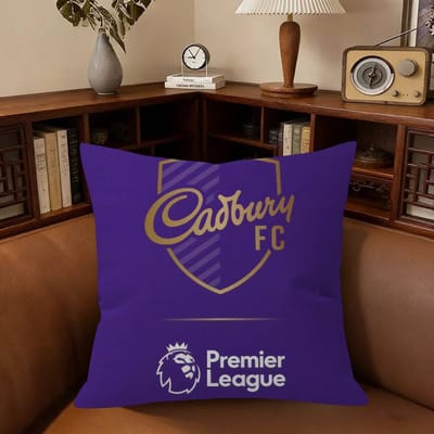 LOGO Merk Cadbury Kussen kussenhoes bankkussenhoes huis kamer decoratie kindergeschenk 45x45cm