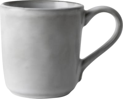 Dutch Rose Organic Mok - Theemok - Koffiemok - Stoneware Handgemaakt 25 cl. - Licht Grijs