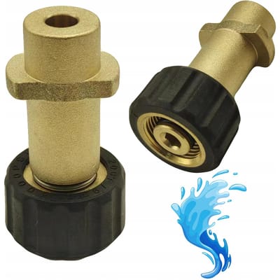 Rosfix Adapter Vervanging - 1/4"" Snelkoppeling naar Bayonet M22x1,5 mm - Duurzaam - Geschikt voor Kärcher