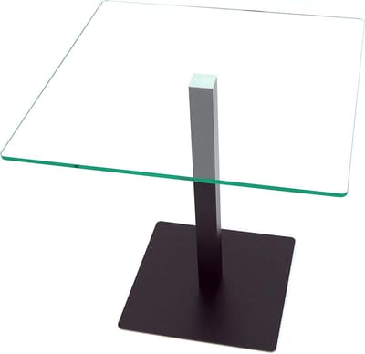 Bijzettafel Jonathan in mat zwart, 50 x 50 cm, hoogte 80 cm