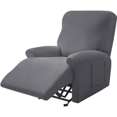Relaxfauteuil Bankhoes Stretch Relaxfauteuil Bankhoes Relax Fauteuil Relaxhoes Wasbaar 1-Seater grijs