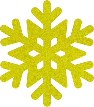 Sneeuwvlok 3 vilt onderzetters - Lichtgroen - 6 stuks - ø 10 cm - Kerst onderzetter - Tafeldecoratie - Glas onderzetter - Woondecoratie - Tafelbescherming - Onderzetters voor glazen - Keukenbenodigdheden - Woonaccessoires - Tafelaccessoires