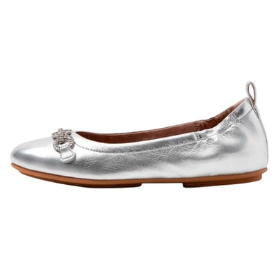 Fit Flop Dames/Dames Allegro Sprankelende Ballerina Flats (Zilver)
