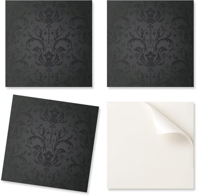 Set vinyltegels met patroon voor de woonkamer, zelfklevend, elegant plantenpatroon, 20x20x20 cm