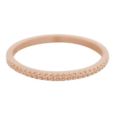 iXXXi Jewelery - Ring - Rosegoudkleurig - Kaviaar - 2mm - Maat 17