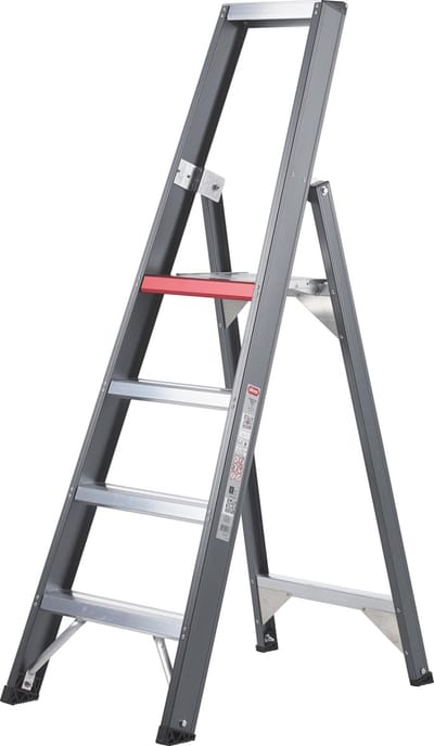 Altrex Falco 4 treeds - Enkel oploopbare industrietrap - Werkhoogte 2.95m - Opberghoogte 1.69m