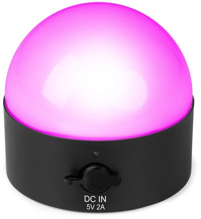 BeamZ BTL32 Oplaadbare tafellamp - Bollamp met RGBW LED - Magnetisch oppervlak - Draadloze DMX
