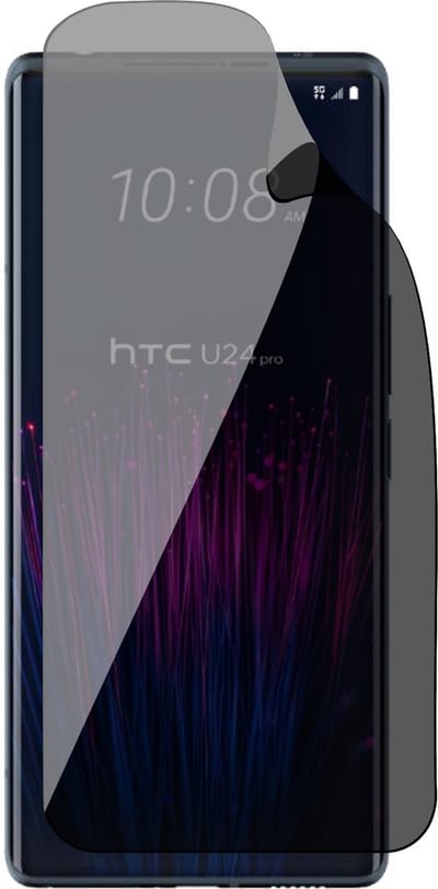 Privacy Screenprotector geschikt voor HTC U24 Pro - 1x FlexGuard Screen Protector