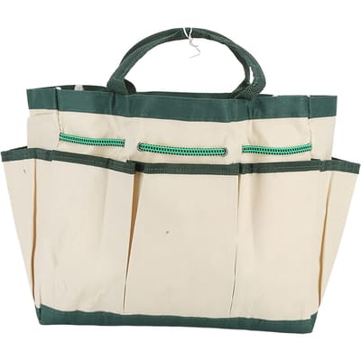 Enkellaagse Tuin Tote Bag Opbergtas voor Tuiniergereedschap en Snoeigereedschap Oxford Stof Tas voor Tuingereedschap beige