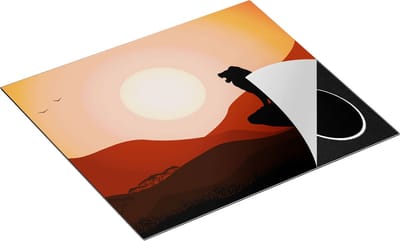 Chefcare Inductie Beschermer Lion King - Silhouet van een Leeuw - 60x50 cm - Afdekplaat Inductie - Kookplaat Beschermer - Inductie Mat
