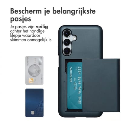 imoshion Hoesje met Pasjeshouder - Geschikt voor Samsung Galaxy A16 (4G) / A16 (5G) - Donkerblauw